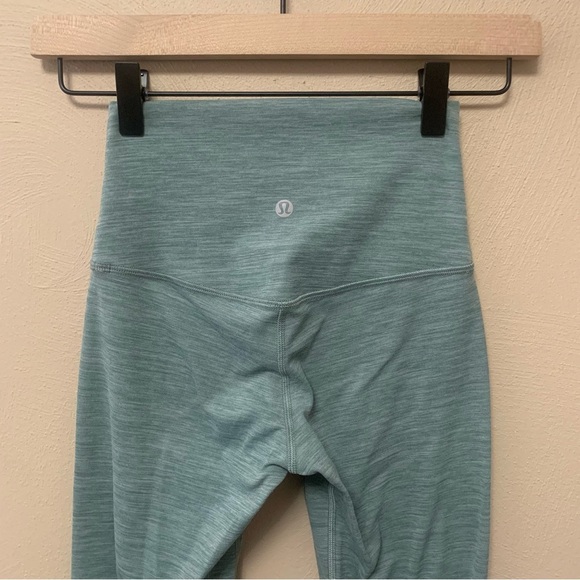 Lululemon Align Pant 25" Heathered Tidewater Teal Size 2 W5CZOS - Picture 8 of 11